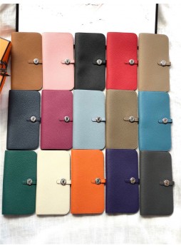 Her.mes Dogon Wallet Togo Leather In ALL COLORS (Narrow) High